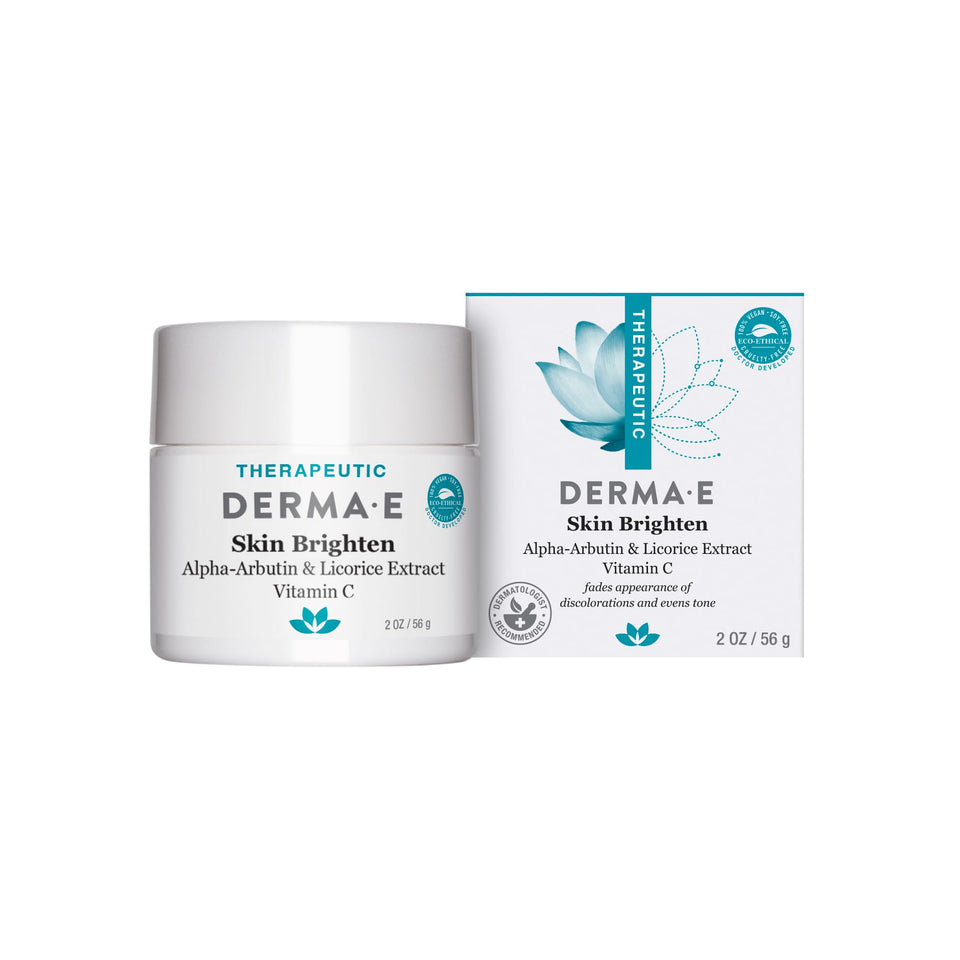 Derma E front packaging showing product label and size benefit