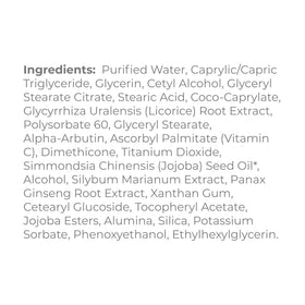 Derma E licorice extract close-up highlighting botanical brightening benefit