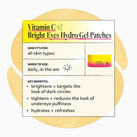 Derma E ingredients visual featuring Vitamin C and B3 highlighting brightening support