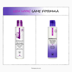 Derma E lather on skin rinsing clean while preserving moisture