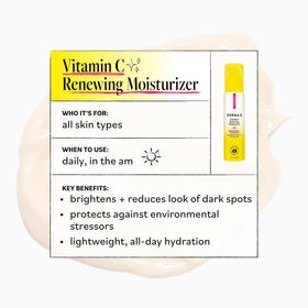 Derma E smooth cream texture close-up displaying hydrating finish