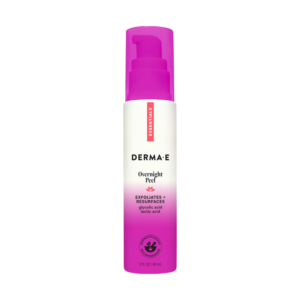 Derma E front packaging showing product label and clean-beauty benefits