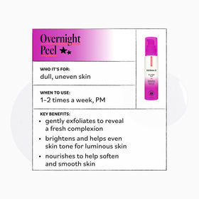Derma E being rinsed off in morning revealing refreshed, bright skin
