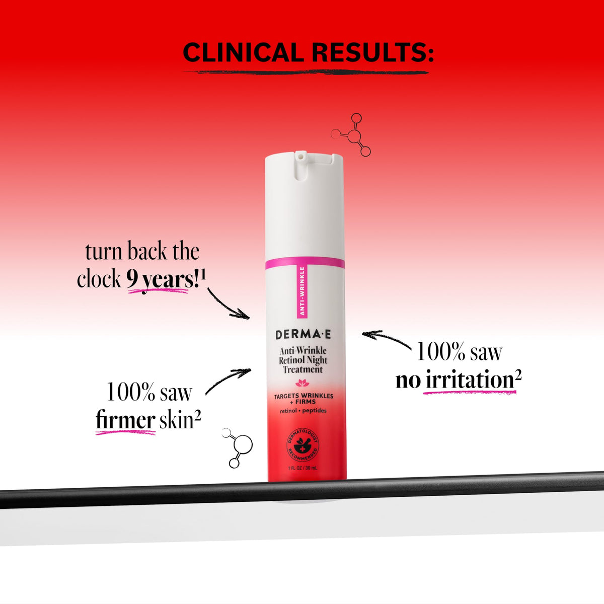 Derma E dispersion pump with lightweight lotion texture benefit