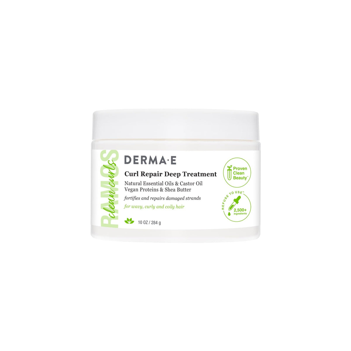 Derma E front packaging showing product and clear benefit for curl hydration