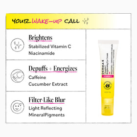 Derma E next to a coin for scale to show compact 0.5 fl oz size