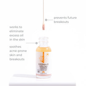 Derma E lotion texture close-up showing lightweight, quick-absorbing formula
