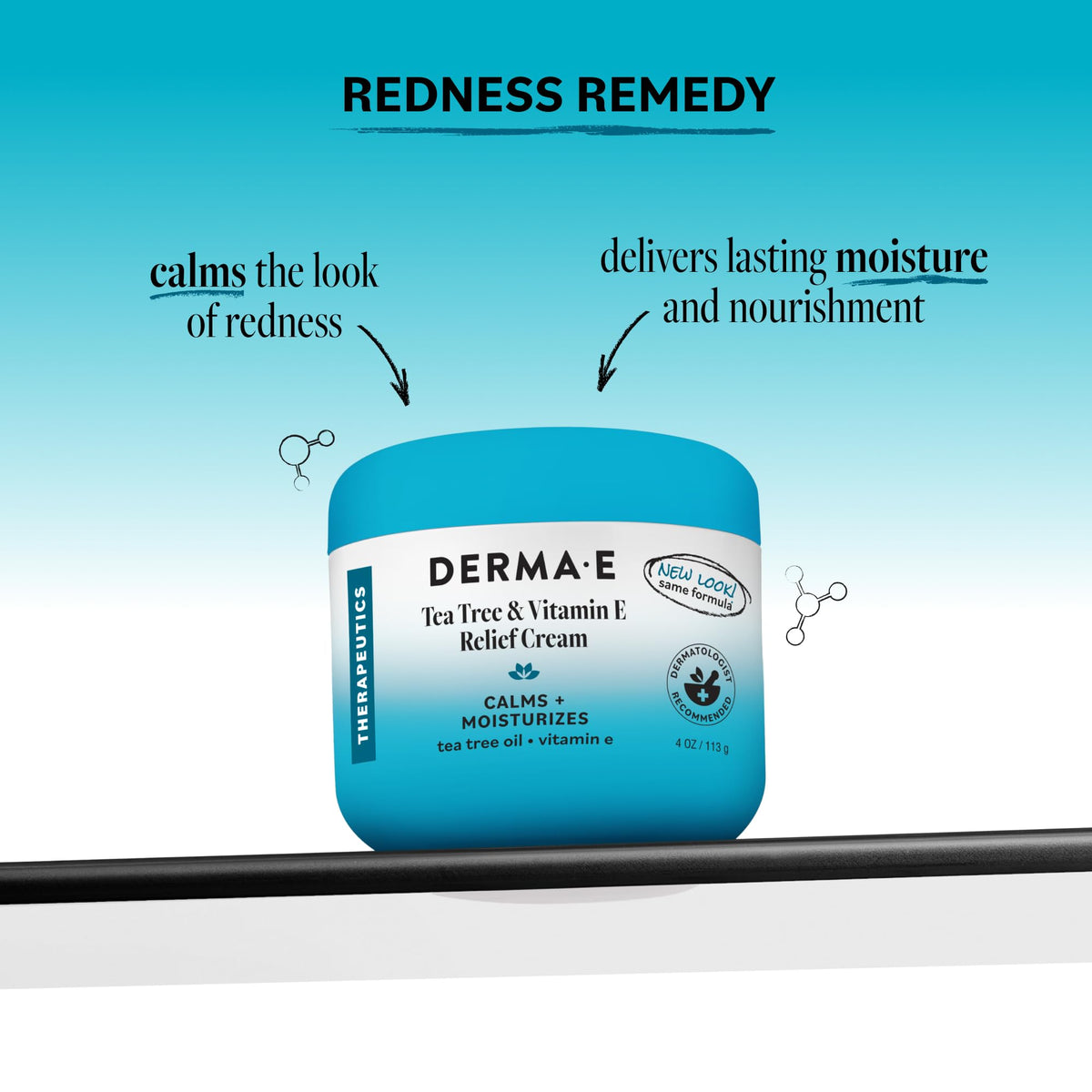 Derma E texture close-up of cream showing smooth consistency for rapid absorption