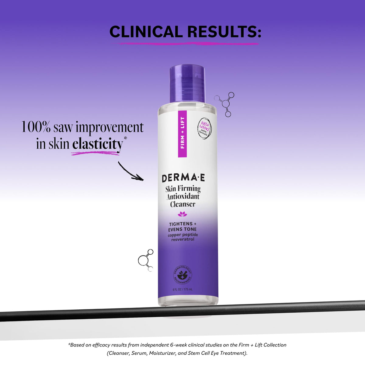 Derma E close-up texture demonstrating creamy gentle lather