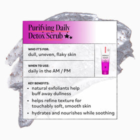 Derma E 4oz tube beside toiletries showing compact size and convenience