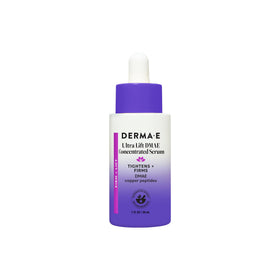 Derma E front packaging showing serum bottle and benefits