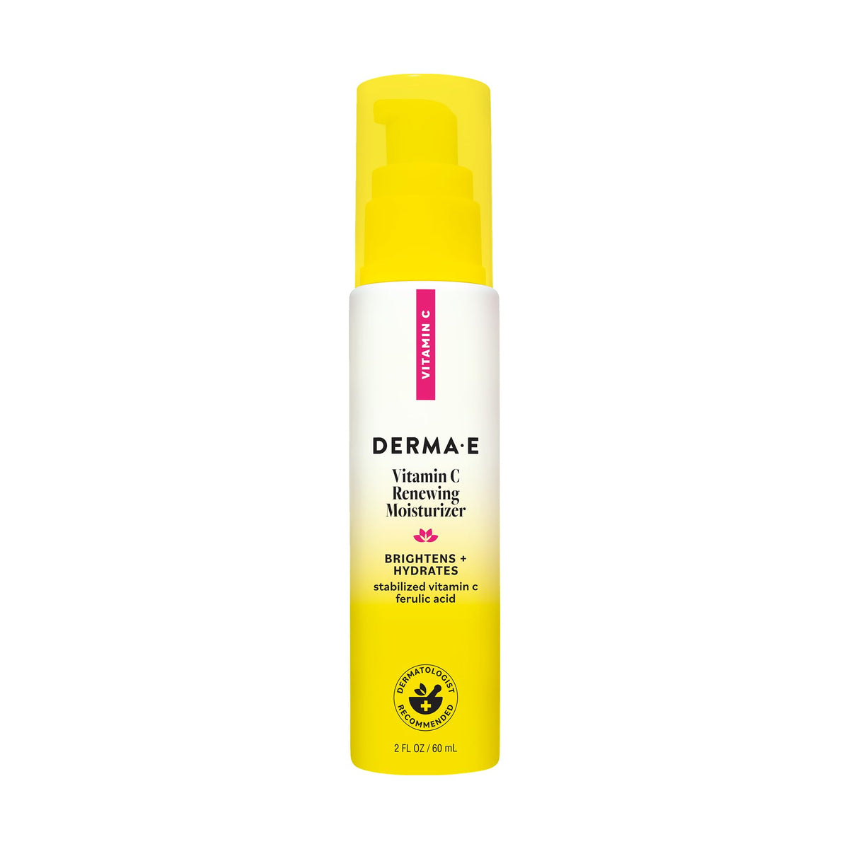 Derma E jar front packaging showing brand and brightening benefits