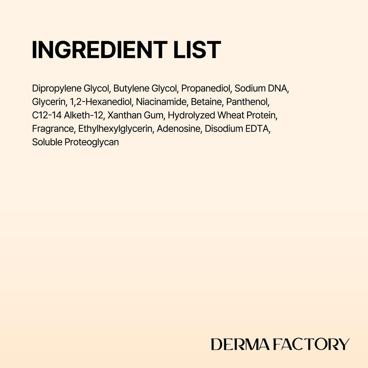 DERMA FACTORY boxed set with bottle emphasizing gift-ready presentation and authenticity