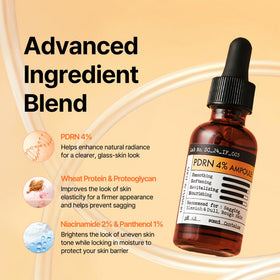 DERMA FACTORY ingredient panel label highlighting PDRN concentration for informed buyers