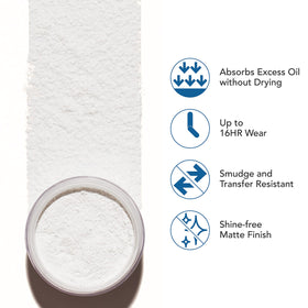 Dermablend close-up powder texture highlighting fine micronized particles for smooth blur