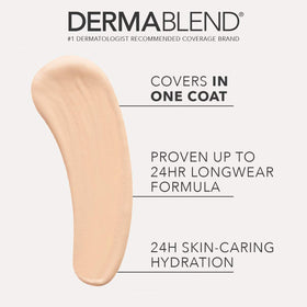 Dermablend creamy swatch texture showing smooth blendability and high pigment
