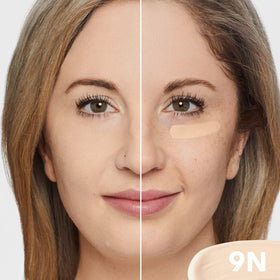 Dermablend concealer being applied under eye showing smooth coverage and brightening benefit