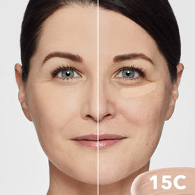 Dermablend concealer swatch on skin showing blendable texture and matte hydration benefit