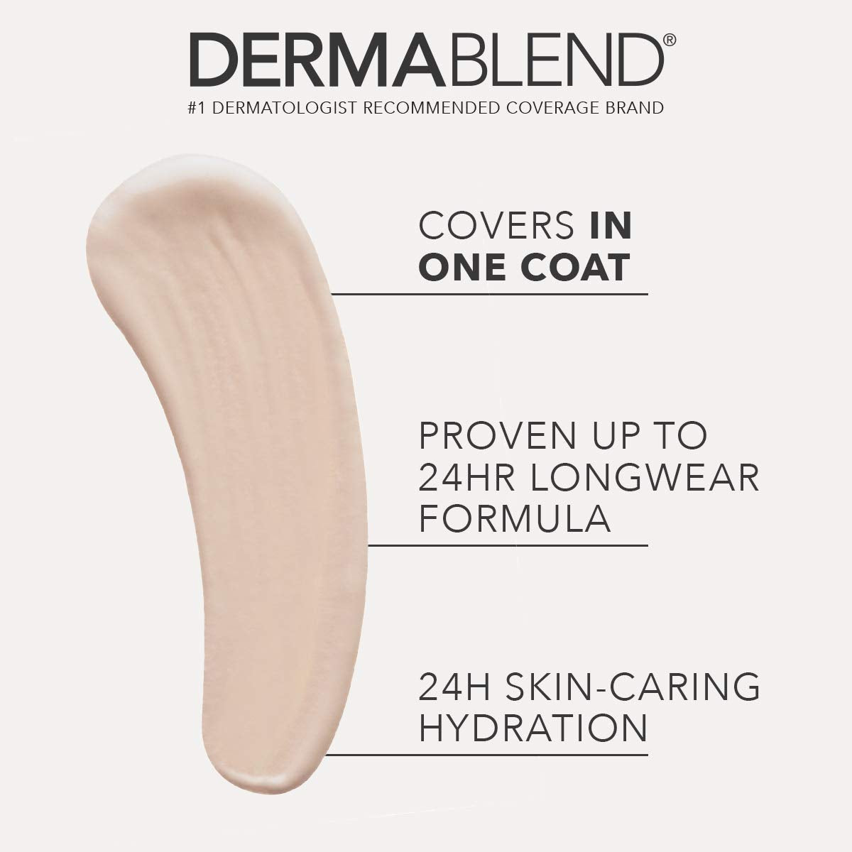 Dermablend XL applicator close-up for precise application and coverage