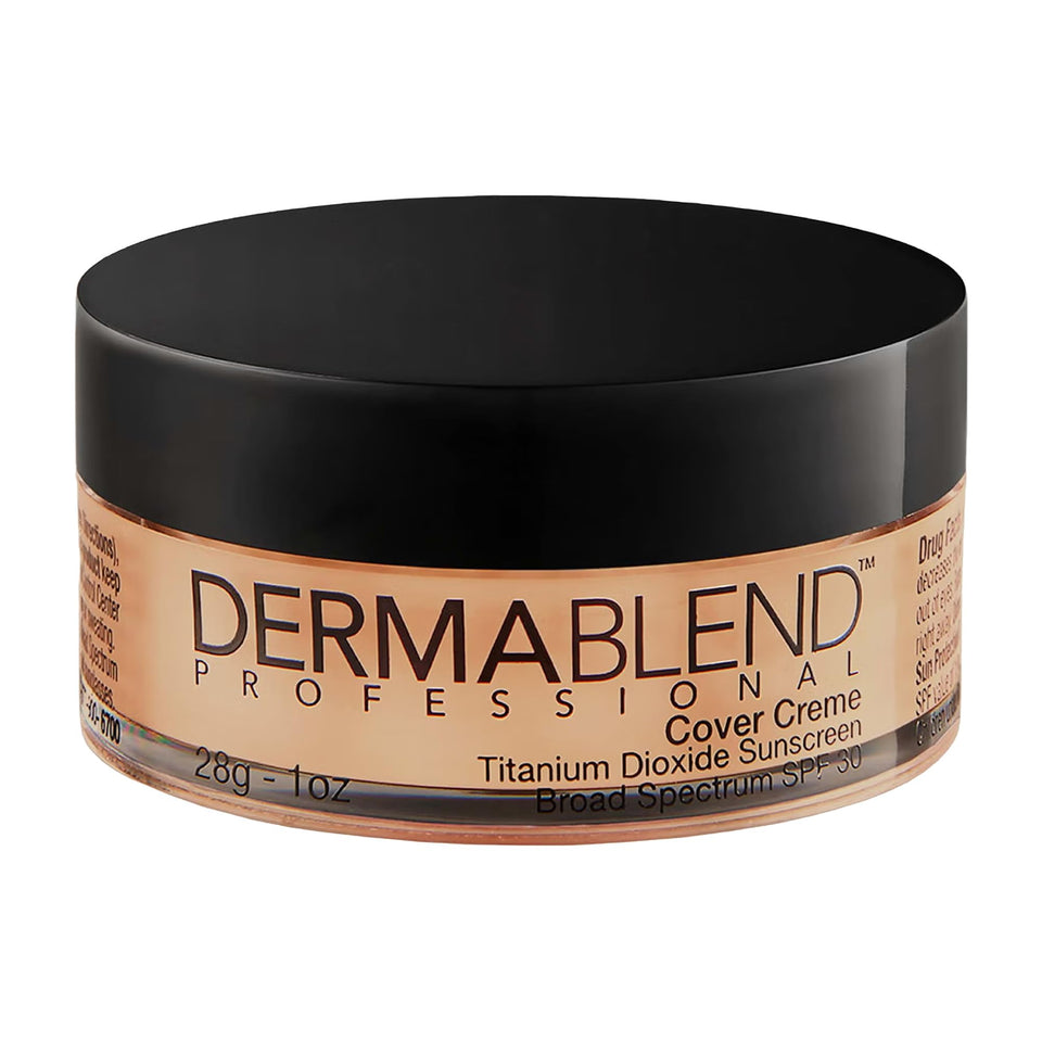 Dermablend Cover Crème front packaging shows shade and SPF 30 protection for confidence