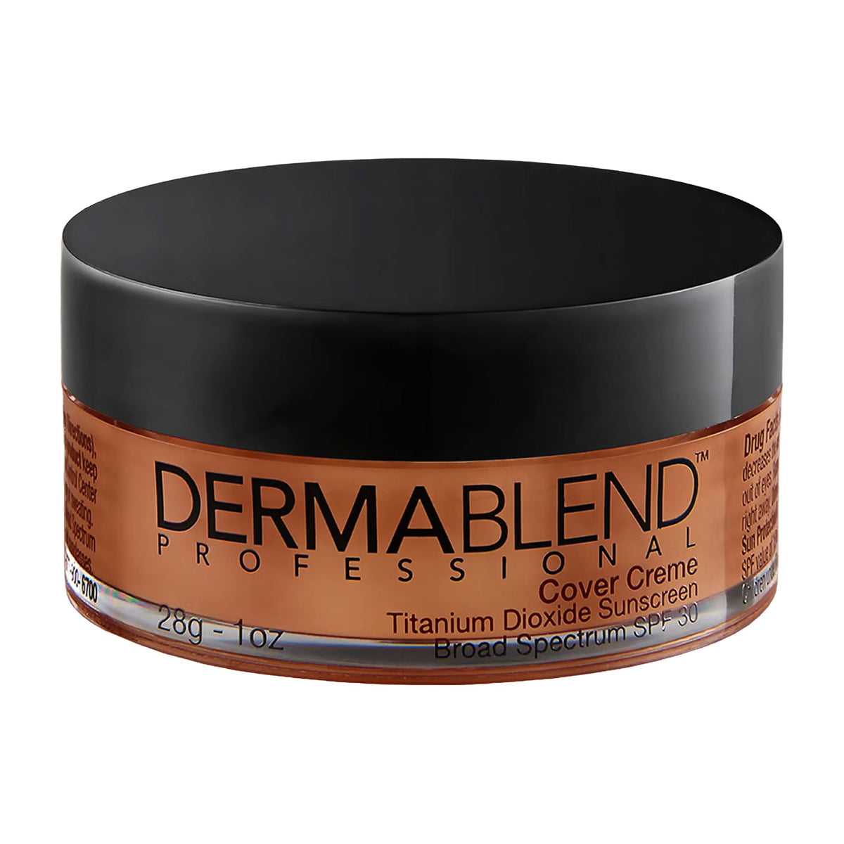 Dermablend front jar shot showing product packaging and shade clarity