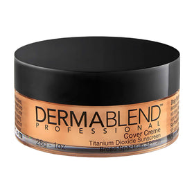 Dermablend cover crème front jar showing product and shade benefit