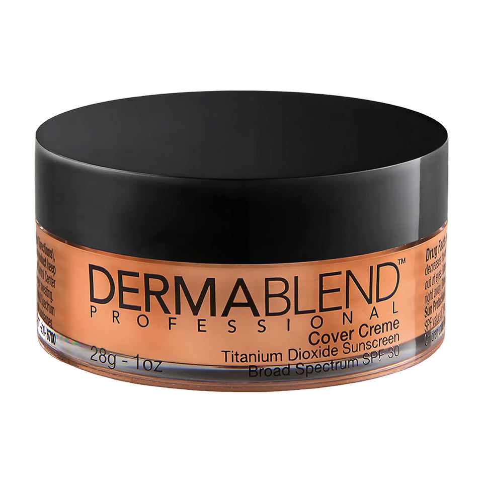 Dermablend Cover Creme front packaging showing shade and SPF 30 protection benefit