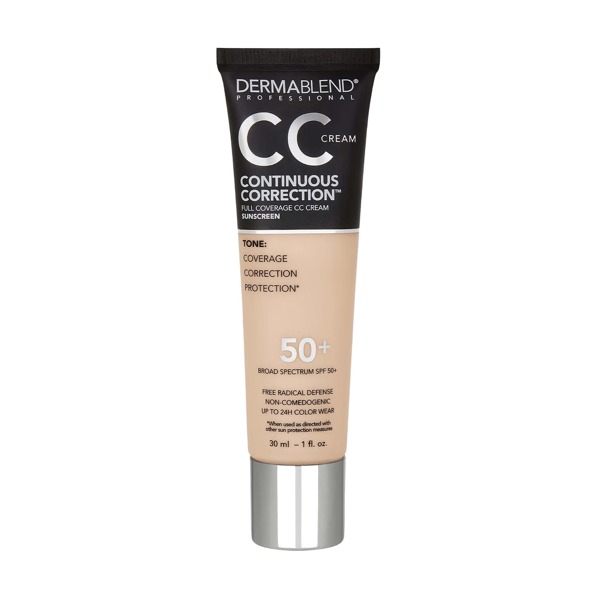Dermablend front packaging showing product tube and branding for clear identification and trust