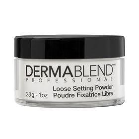 Dermablend front packaging showing jar and brand, clear matte finish benefit