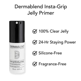 Dermablend label highlighting fragrance-free and dermatologist-tested benefits