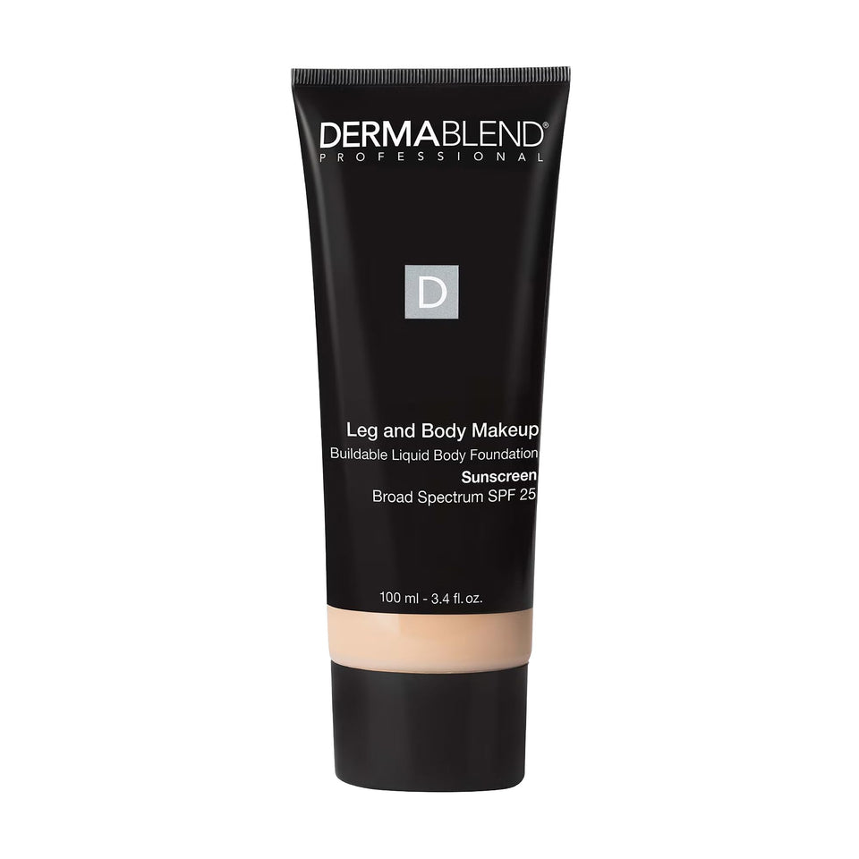 Dermablend front packaging showing full-coverage body foundation benefits