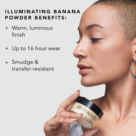 Dermablend powder in makeup bag lifestyle shot, conveying everyday convenience
