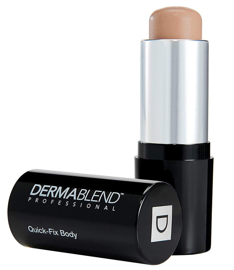 Dermablend front stick packaging showing compact convenience and coverage