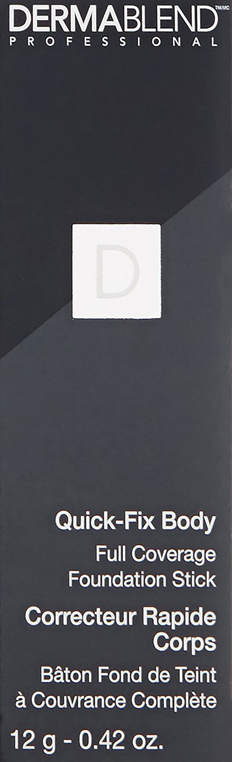 Dermablend open twist mechanism detail showing convenient retractable design