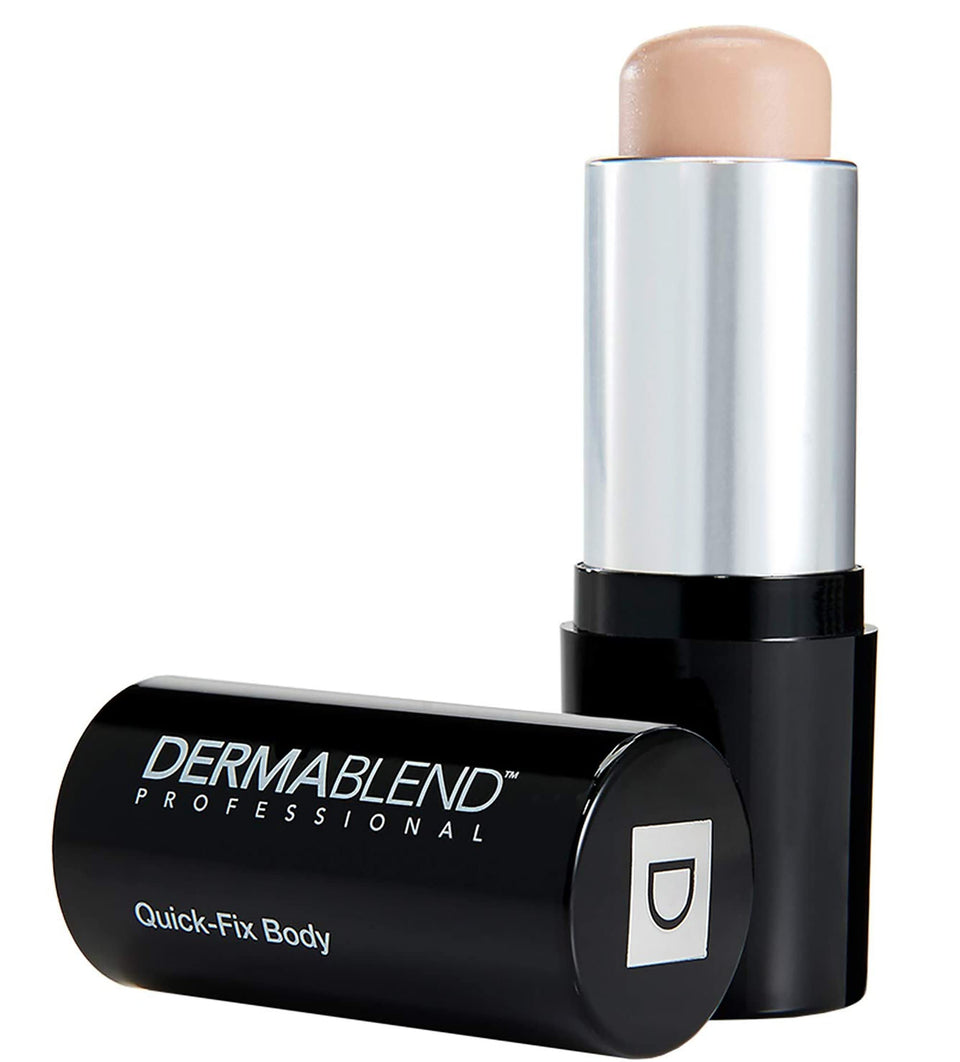 Dermablend Quick-Fix stick front angle shows compact design and durable coverage