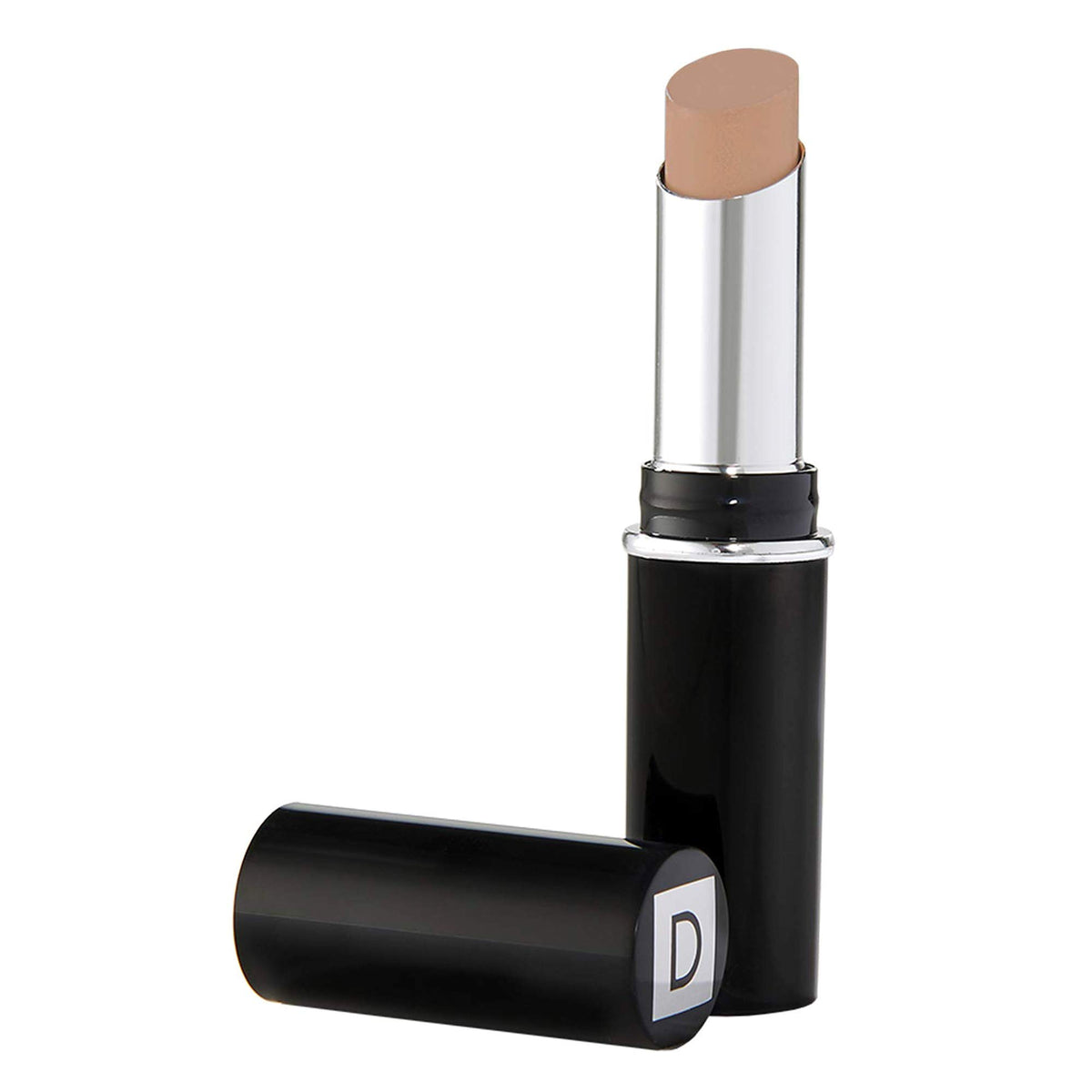 Dermablend concealer stick front view showing compact design and ease