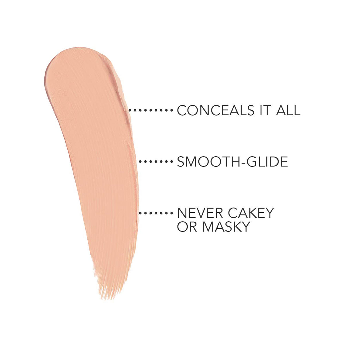Dermablend concealer stick twisted up showing creamy precise applicator benefit