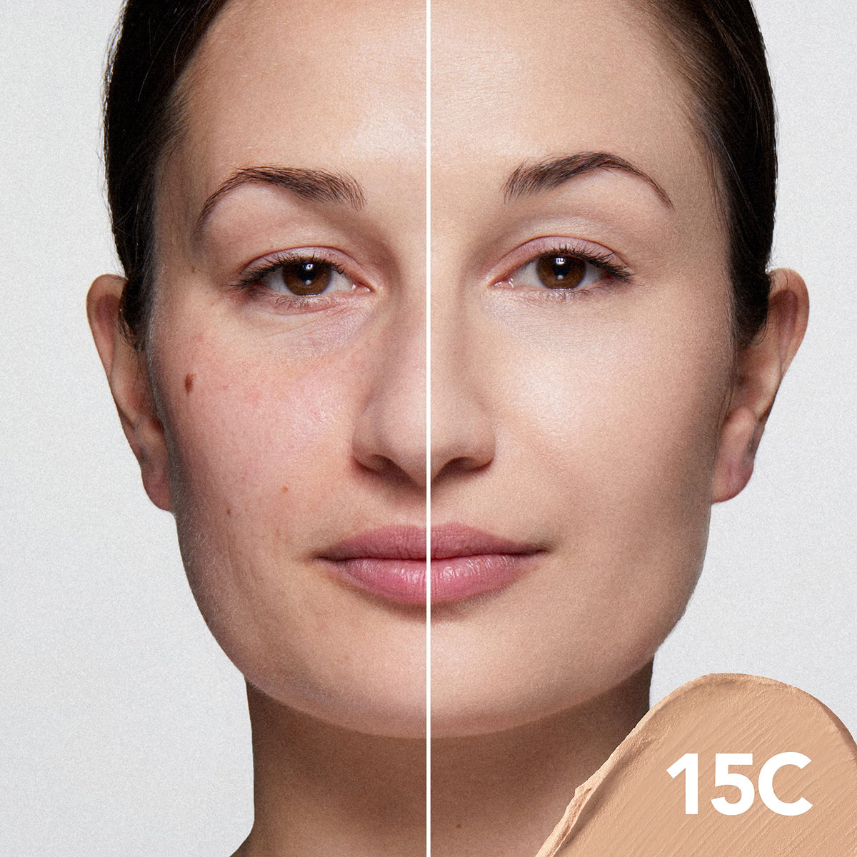 Dermablend close-up texture of cream foundation showing smooth blendability