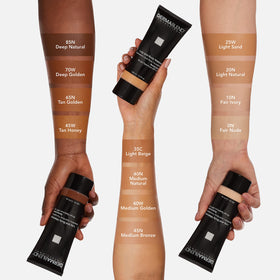 Dermablend cream texture close detail highlighting blendable formulation