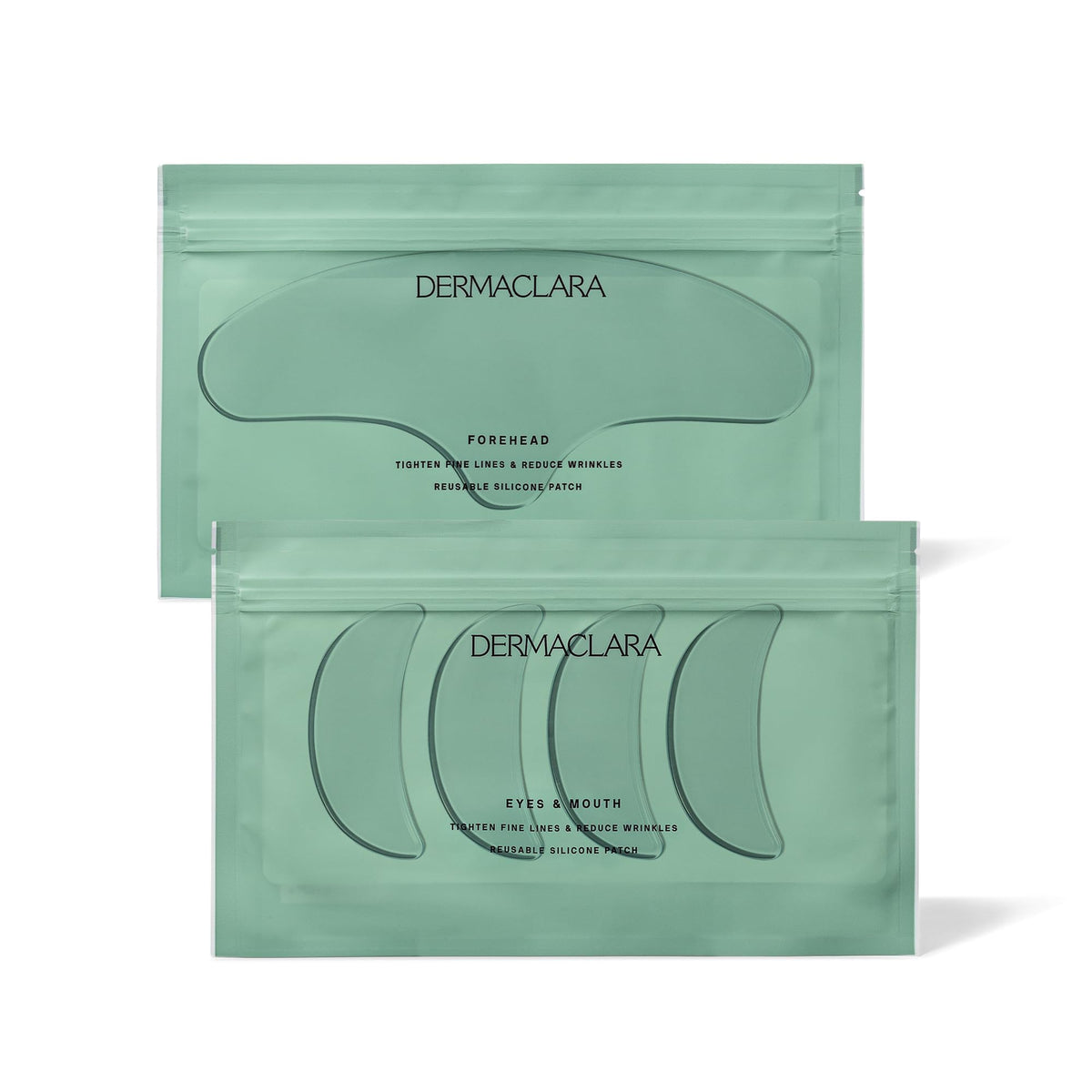 Dermaclara kit front packaging showing all patches and benefits