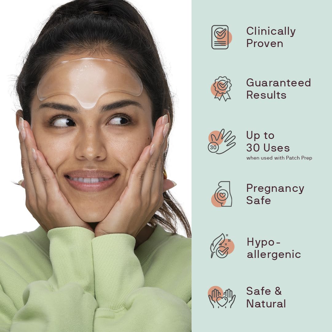 Dermaclara patches applied while sleeping showing overnight treatment