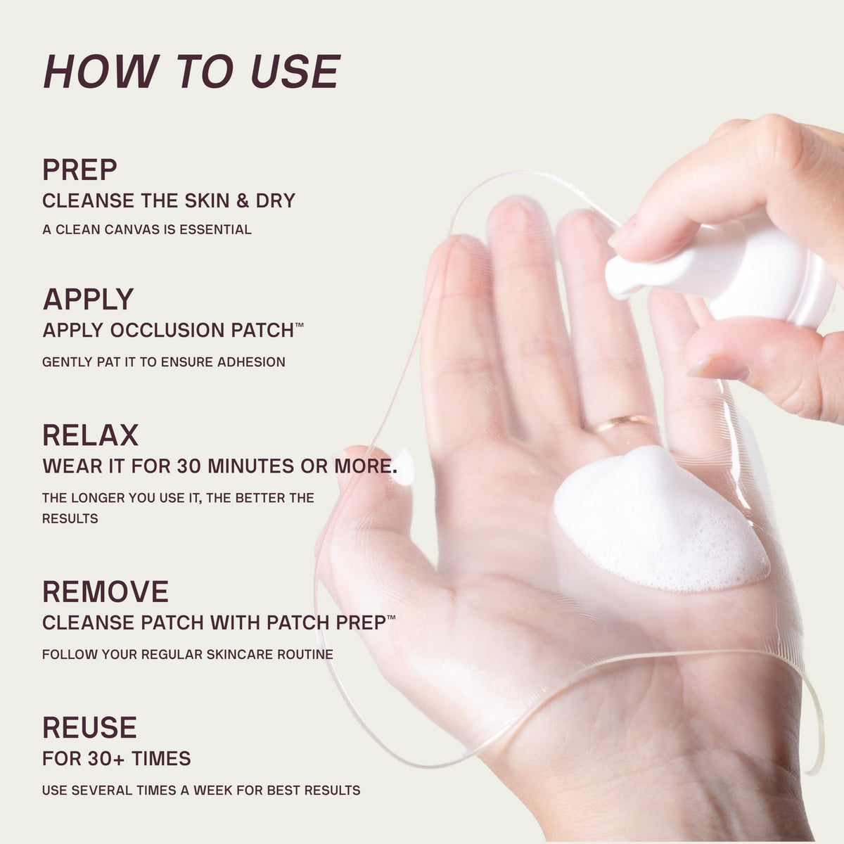 Dermaclara patches placed over serum showing enhanced product absorption benefit