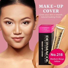 Dermacol swatch on skin demonstrating even coverage and concealment benefit
