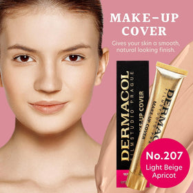 Dermacol foundation swirl texture revealing concentrated pigment and smooth finish