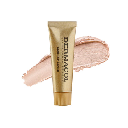 Dermacol front packaging showing shade 208 and compact benefit