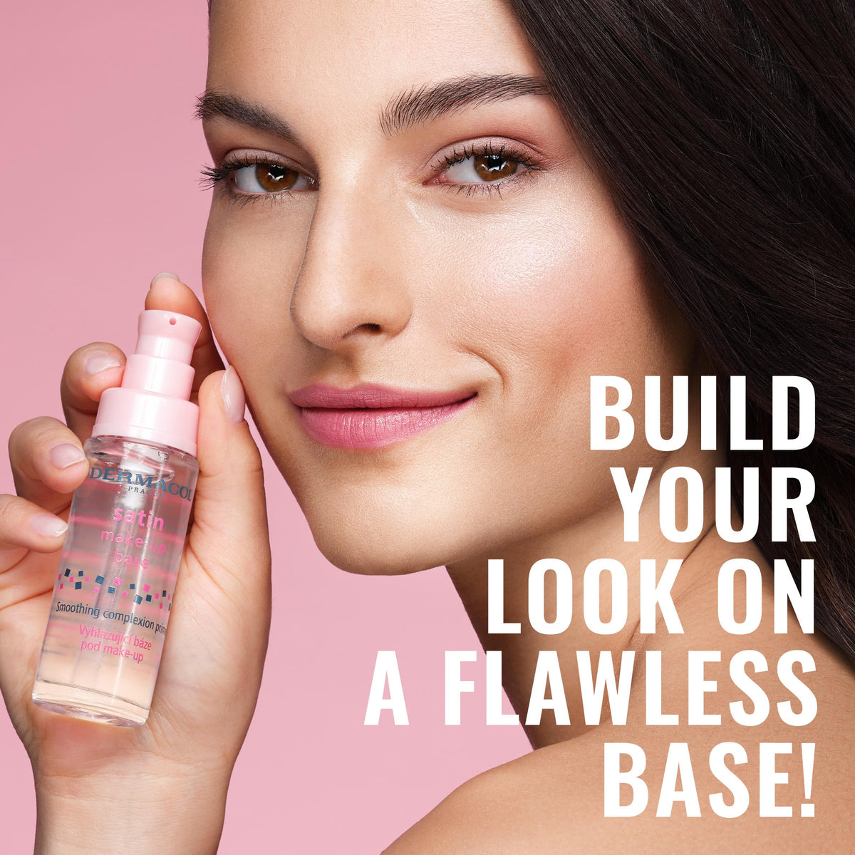 Dermacol primer texture close-up illustrating smooth blendability and pore-filling effect