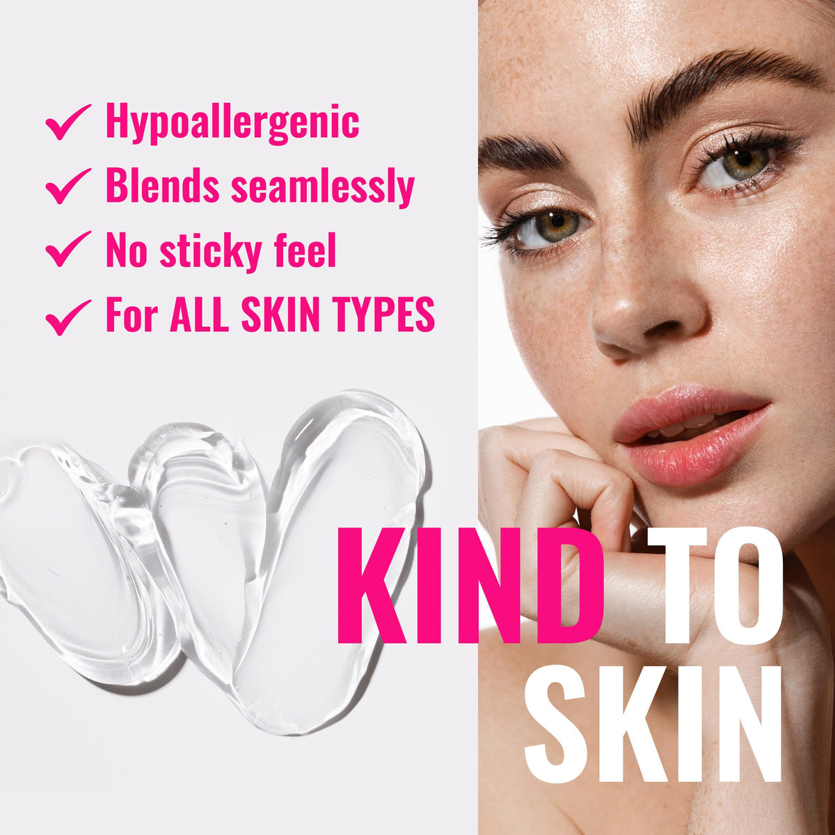 Dermacol primer next to foundation palette showing compatibility and seamless layering
