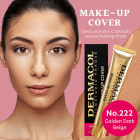 Dermacol swatch on arm in shade 222 showing seamless coverage benefit