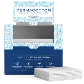DERMACOTTON label details listing 100% cotton and fragrance-free