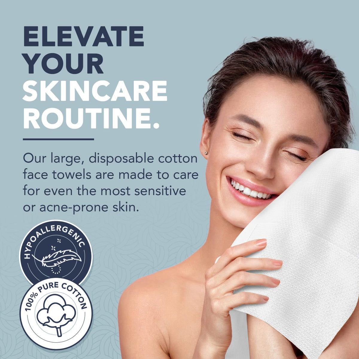 DERMACOTTON removing makeup easily from skin for cleaner results